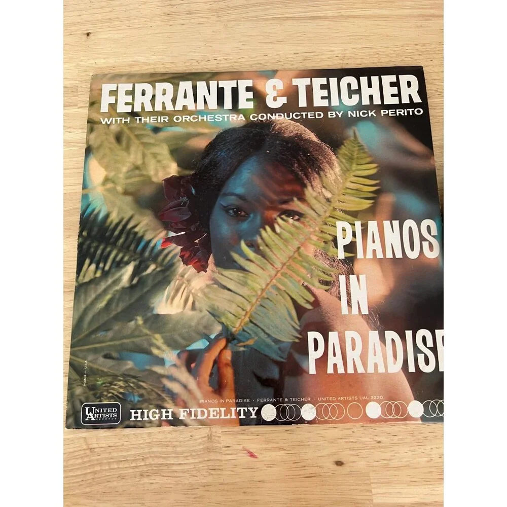 Ferrante & Teicher "Pianos In Paradise" Vinyl Record U A L 3230 Vintage Album - Picture 1 of 4